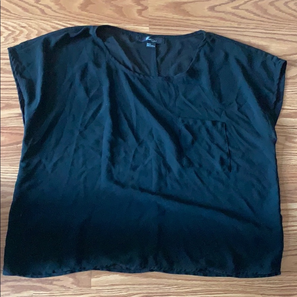 Black sheer shirt